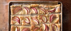 Maple-Pear Sheet Tart