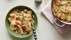 Marinated Artichoke and Pancetta Pasta