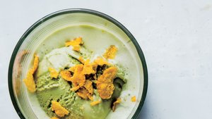 Matcha Affogato With Green Tea Ice Cream