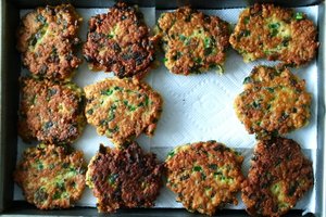 Matzo Scallion Pancakes