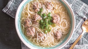 Meatballs and Noodle Soup (Almondigas)