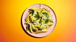 Melon and Avocado Crudo