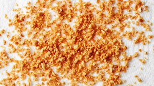 Microwave Fried Garlic