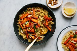 Millet Couscous with Roasted Carrots