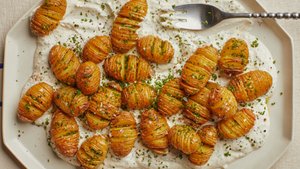 Mini Hasselback Potatoes