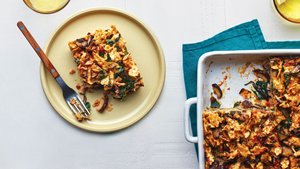 Mushroom Matzo Kugel