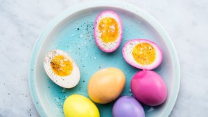 Naturally Dyed Pickled Easter Eggs