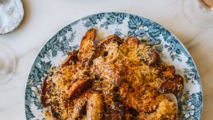 New Potatoes With Mimolette