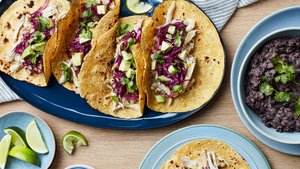 "Nextover" Chicken Tacos With Quick Refried Beans