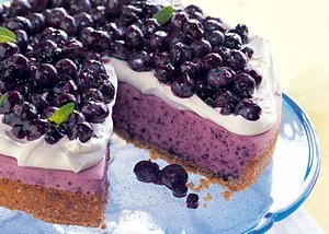 No-Bake Blueberry Cheesecake with Graham Cracker Crust
