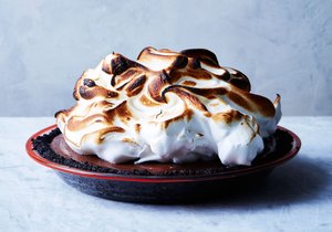 No-Bake Chocolate Cream Pie With Toasted Meringue