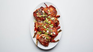 One-Skillet Roasted Sesame Chicken Thighs