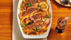 Orange Salmon With Coriander