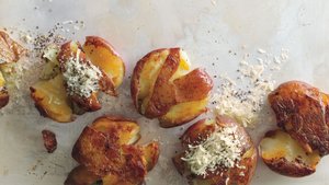 Panfried Smashed Potatoes