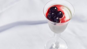 Panna Cotta With Cherries and Lemon