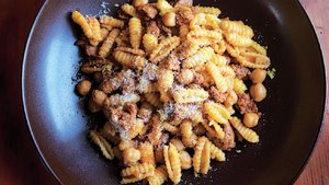 Pasta with Chorizo and Chickpeas