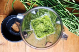 Pasta with Garlic-Scape Pesto