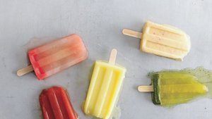Peaches and Cream Yogurt Pops