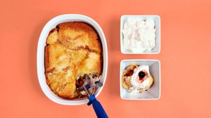 Pineapple Upside-Down Cobbler