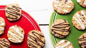 Pistachio Cranberry Oatmeal Icebox Cookies