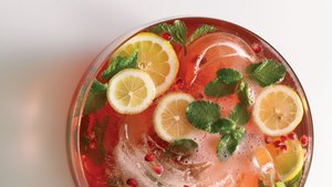 Pomegranate-Champagne Punch