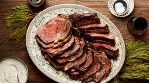 Porcini-Rubbed Beef Rib Roast