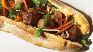 Pork Meatball Banh Mi