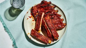 Pork Spareribs With Jammy BBQ Sauce