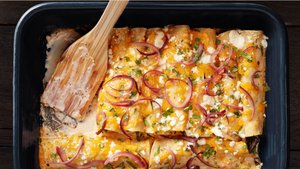 Portobello and Poblano Enchiladas