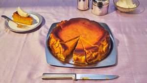 Pumpkin Basque Cheesecake