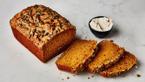 Pumpkin Bread With Salted Maple Butter