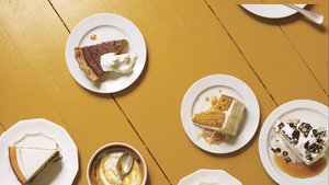 Pumpkin Cheesecake with Marshmallow-Sour Cream Topping and Gingersnap Crust