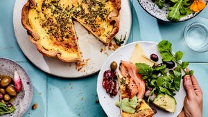 Quiche with Garnishes | Epicurious