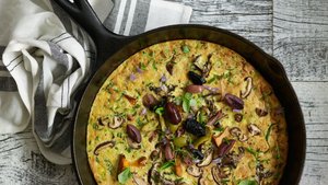 Quinoa-Mushroom Frittata with Fresh Herbs