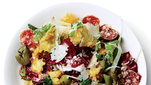 Radicchio, Fennel, and Olive Panzanella