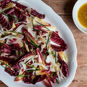 Radicchio, Shaved Fennel, and Pomegranate Salad