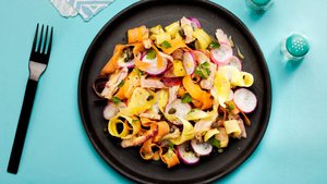 Radish and Carrot Salad with Tuna and Capers