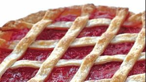 Rhubarb Lattice Pie with Cardamom and Orange