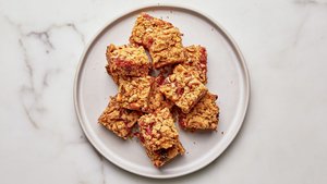 Rhubarb–Brown Butter Bars