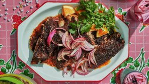 Ribs With Orange and Pickled Onion