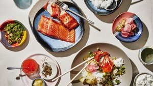 Rice Bowls with Smoked Fish