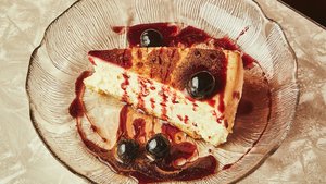 Ricotta Pie With Amarena Cherries