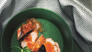 Roast Pork Tenderloin with Apricot-Miso Glaze