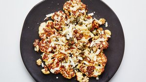 Roasted Cauliflower With Capers and Parmesan