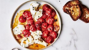 Roasted Cherry Tomato Caprese
