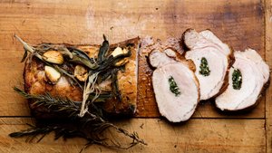 Roasted Pork With Sage, Rosemary, and Garlic