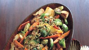 Roasted Vegetables with Pecan Gremolata