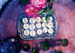 Rose Water Shortbread Cookies