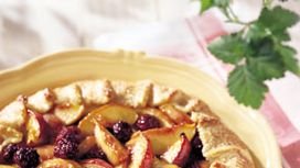 Rustic Nectarine and Blackberry Crostata with Cornmeal Crust