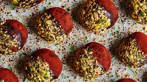 Salted Chocolate–Tahini Bliss Balls (Tupak E-khorma)